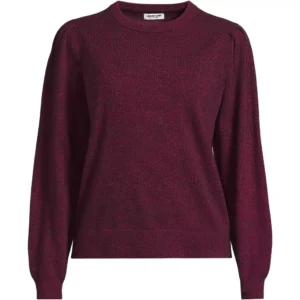 Lands' End Women's Cashmere Crewneck Sweater